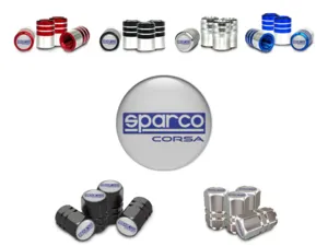 Sparco Cappelli Stelo Valvola Auto Acciaio Inox